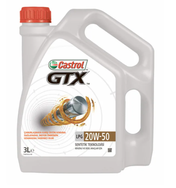 Castrol GTX 20W-50 Motor Yağı 3 L