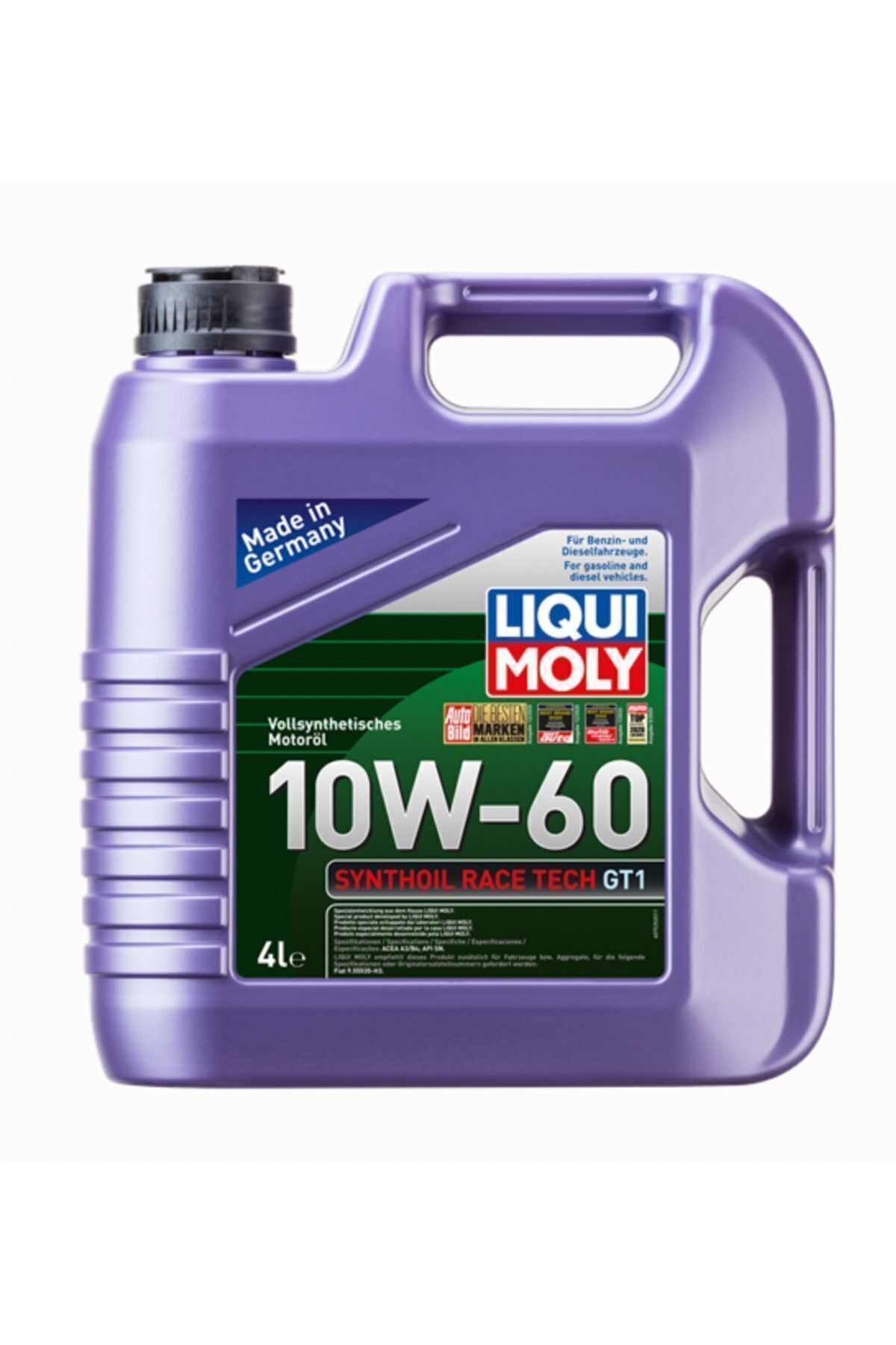 Liqui Moly 10w-60 Motor Yağ Synthoil Race Tech Gt1 (4 LİTRE) 7535