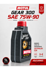 Motul Gear 300 75W-90 1 L Ester Core GL-4/GL-5 Şanzıman ve Diferansiyel Yağı