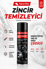 Petrol Ofisi Zincir Temizleyici Sprey 500 ml Motosiklet ve Bisiklet O-Ring X-Ring Z-Ring Uyumlu