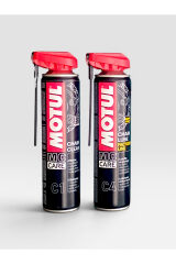 Motul Motosiklet Bakım Seti 7100 10W-40 4T 1L + C1 C4 400 ml ve Zincir Fırçası
