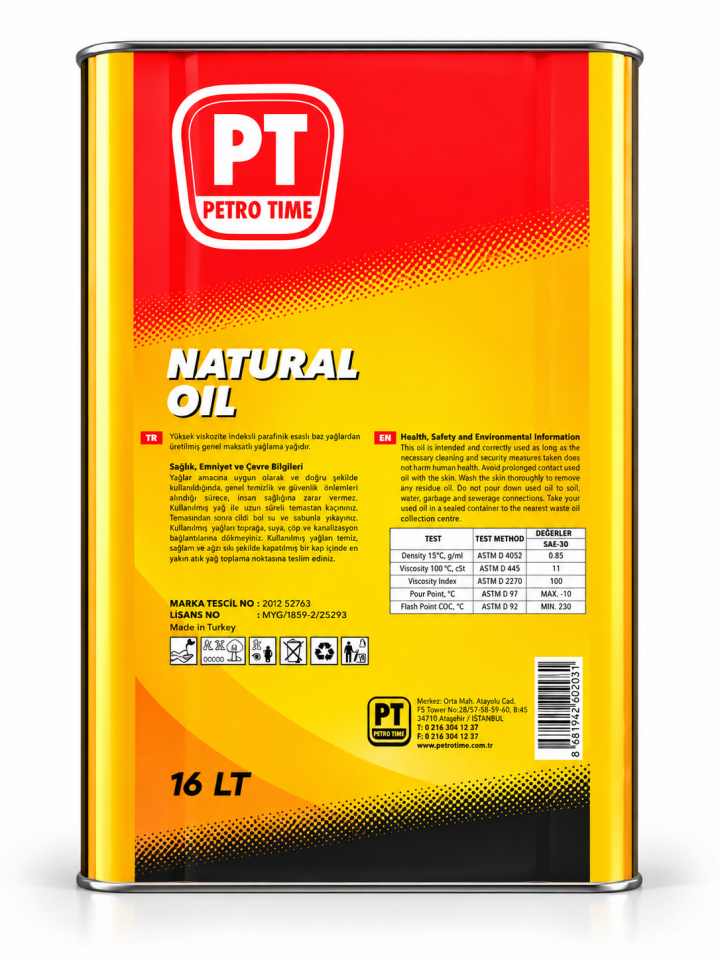 Petro Time Sae 30 16 L Motor Yağı
