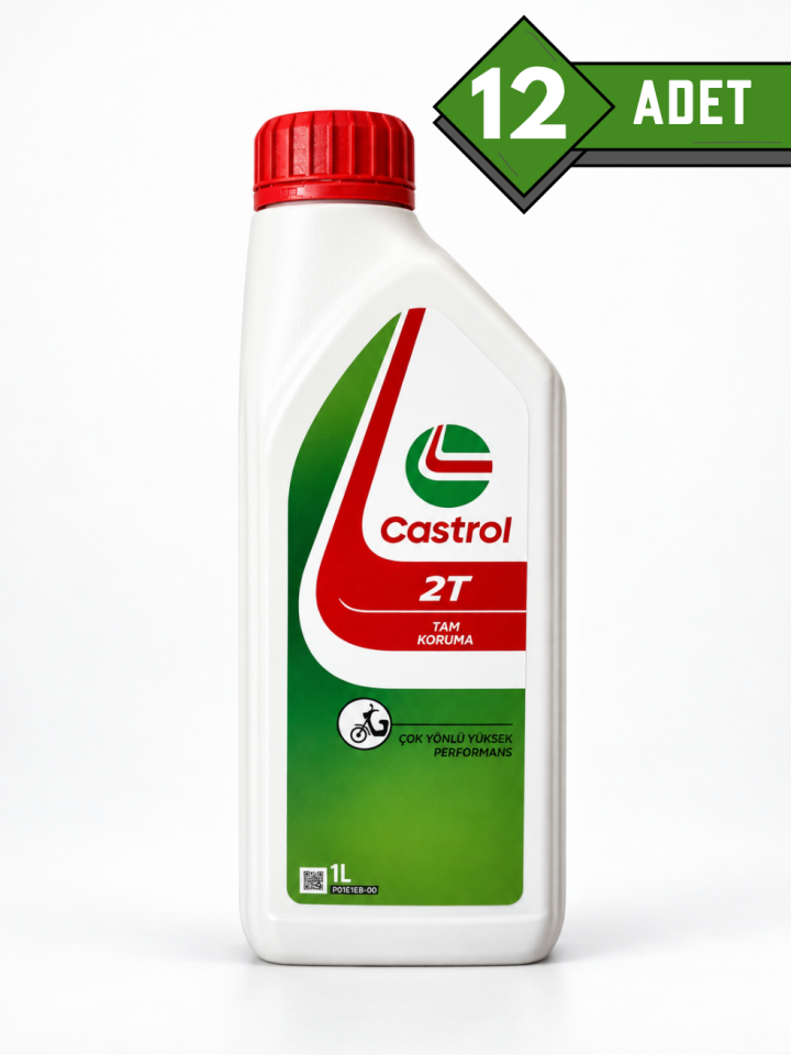 Castrol 2t 1 L 2 Zamanlı Mineral Bazlı Motosiklet Yağı 12 Adet