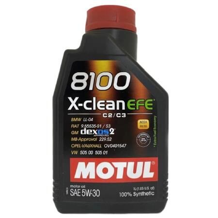 Motul 8100 X-Clean Efe C2/C3 5W-30 Tam Sentetik Motor Yağı 1 L