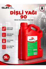 SurOil 90 Numara Dişli Yağı 3 Litre Mineral Şanzıman ve Diferansiyel Yağı