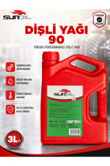 SurOil 90 Numara Dişli Yağı 3 Litre Mineral Şanzıman ve Diferansiyel Yağı