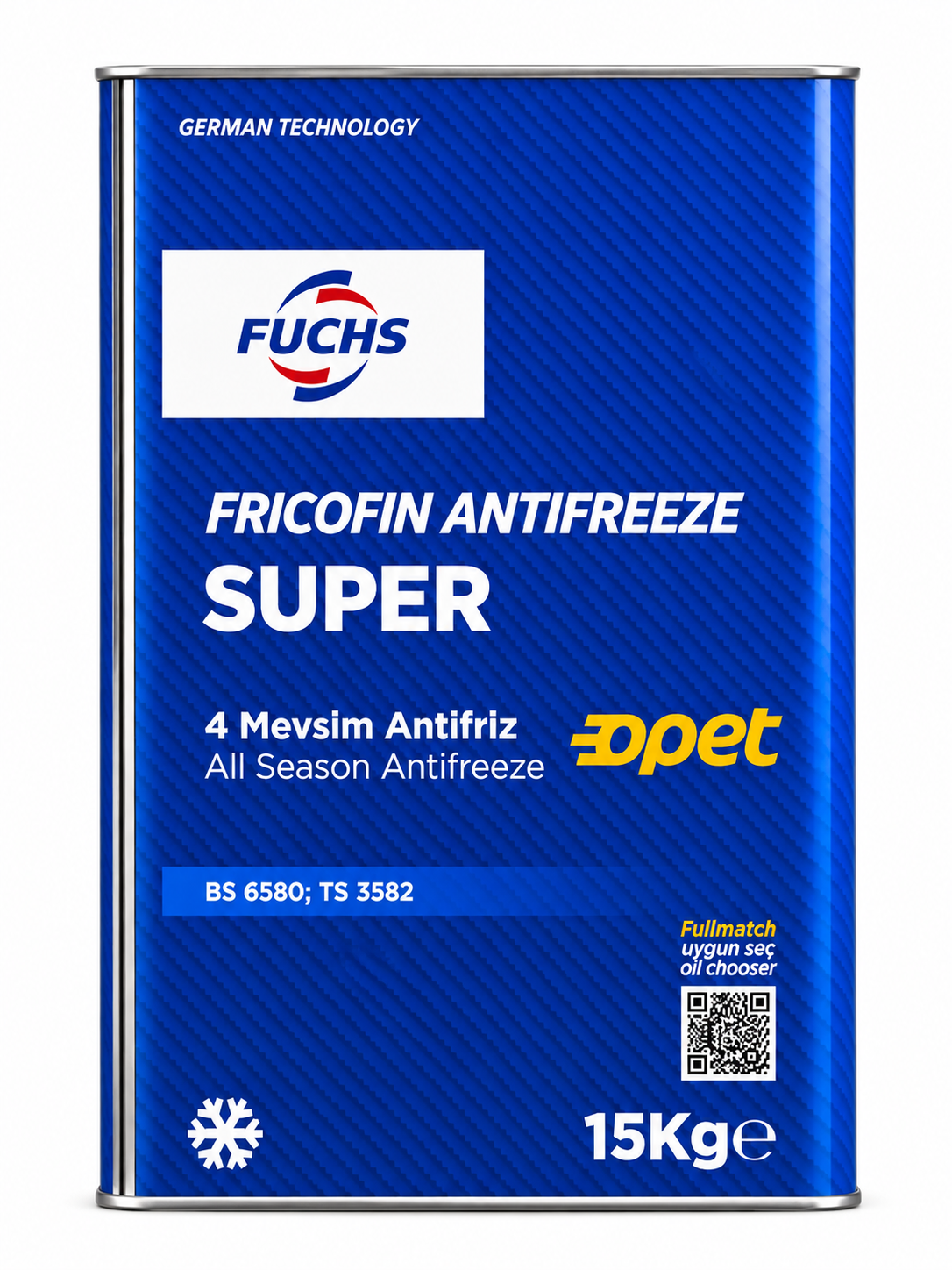 Opet Super Antifriz 15 Kg 4 Mevsim Mavi Konsantre Antifriz