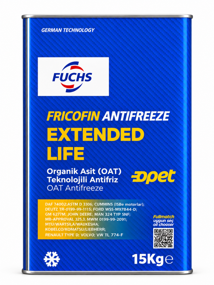Opet Extended Life Antifriz 15 Kg - OAT Organik Konsantre Antifriz