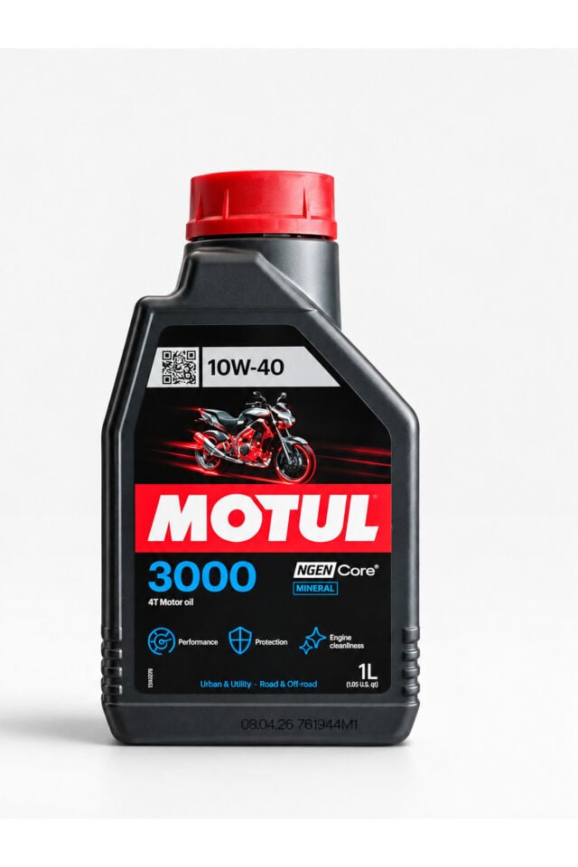 Motul 3000 10W-40 1 Litre 3 ADET - Huni Hediyeli