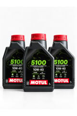 Motul 5100 10W-40 4T Motosiklet Motor Yağı 1 Litre 3 ADET