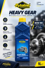 Putoline Heavy Gear 80W-90 Motosiklet Şanzıman ve Dişli Yağı API GL-5 1 Litre
