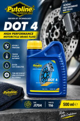 Putoline DOT 4 Motosiklet Fren Hidroliği 500 ml Yüksek Performanslı Brake Fluid