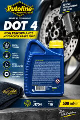 Putoline DOT 4 Motosiklet Fren Hidroliği 500 ml Yüksek Performanslı Brake Fluid