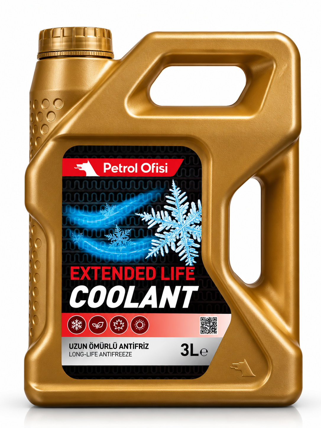 Petrol Ofisi Extendend Life Coolant Kırmızı Antifriz 3 Lt