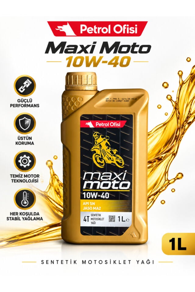 Petrol Ofisi Maxi Moto 10W-40 12 Adet x 1 L