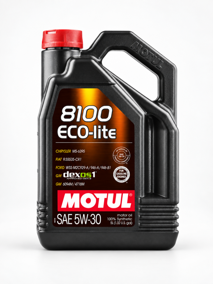 Motul 8100 Eco-Lite 5W-30 5 Lt Tam Sentetik Motor Yağı