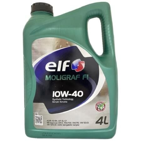 Elf Moligraf F1 10W - 40 Yarı Sentetik Motor Yağı 4 L
