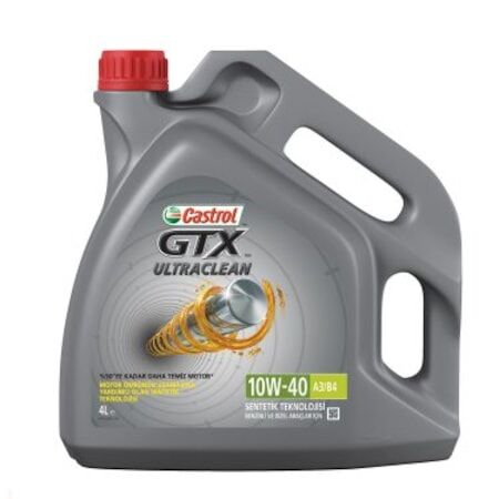Castrol GTX Ultraclean 10W-40 A3/B4 Yarı Sentetik Motor Yağı 4 L