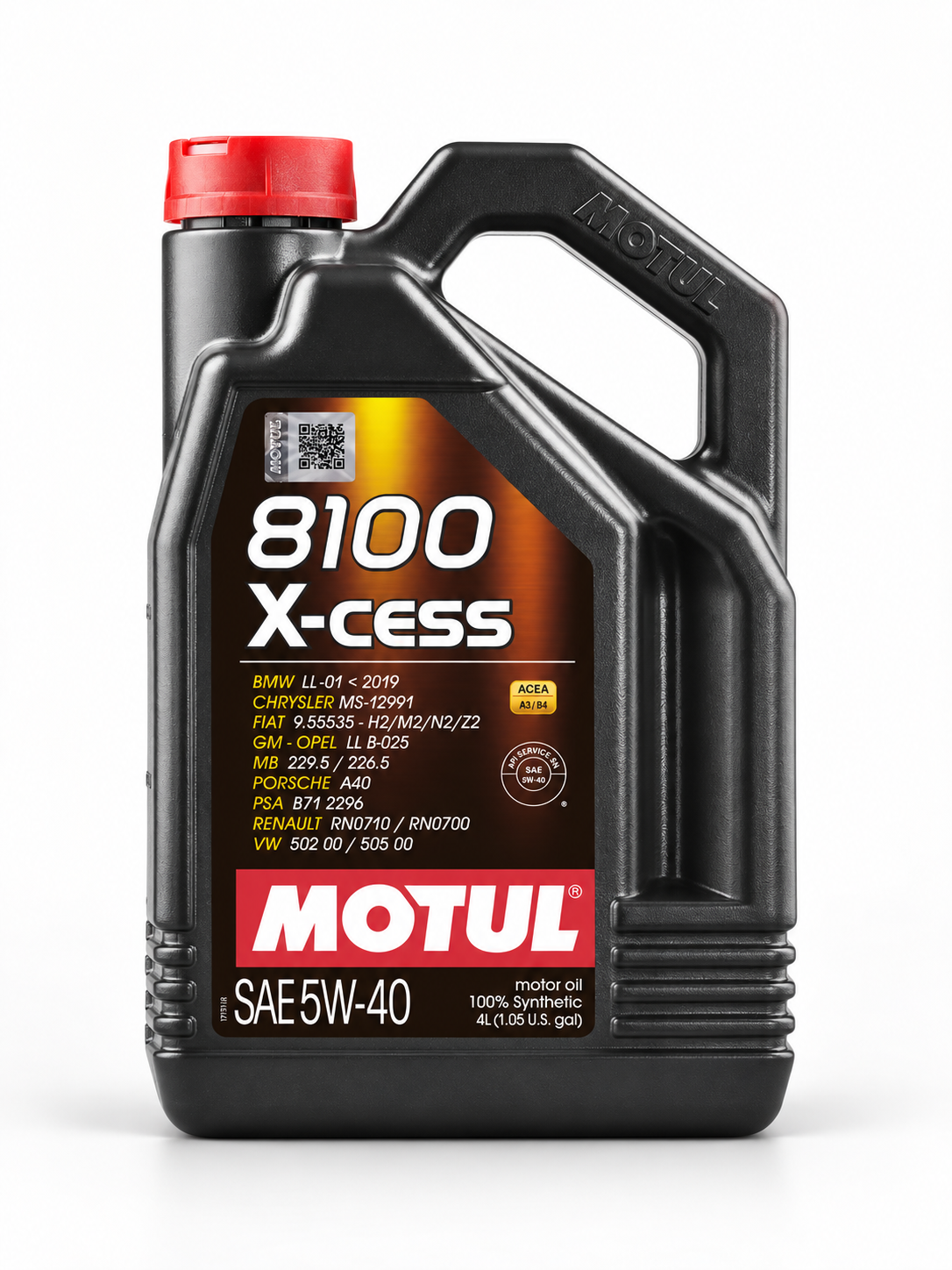 Motul 8100 X-Cess 5W-40 Tam Sentetik Motor Yağı  4 L