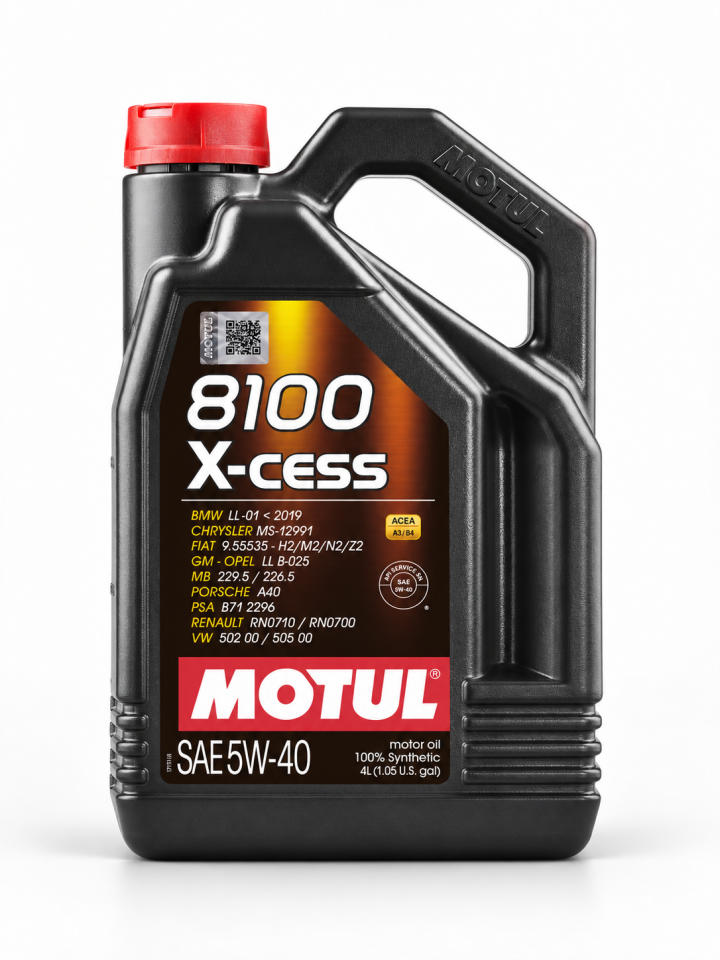 Motul 8100 X-Cess 5W-40 Tam Sentetik Motor Yağı  4 L
