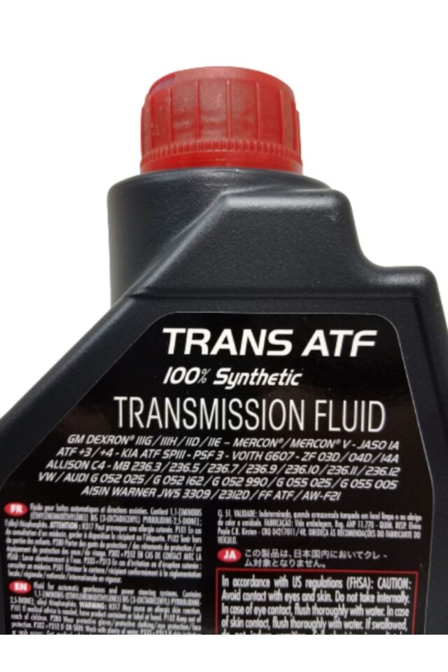Motul Trans Atf %100 Sentetik Otomobil-ticari Araclara Vites Direksiyon Yagi 1 Litre Transmission Fluid