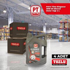 Petro Time Elegance 20W-50 Mineral Motor Yağı  4 L 4 Adet