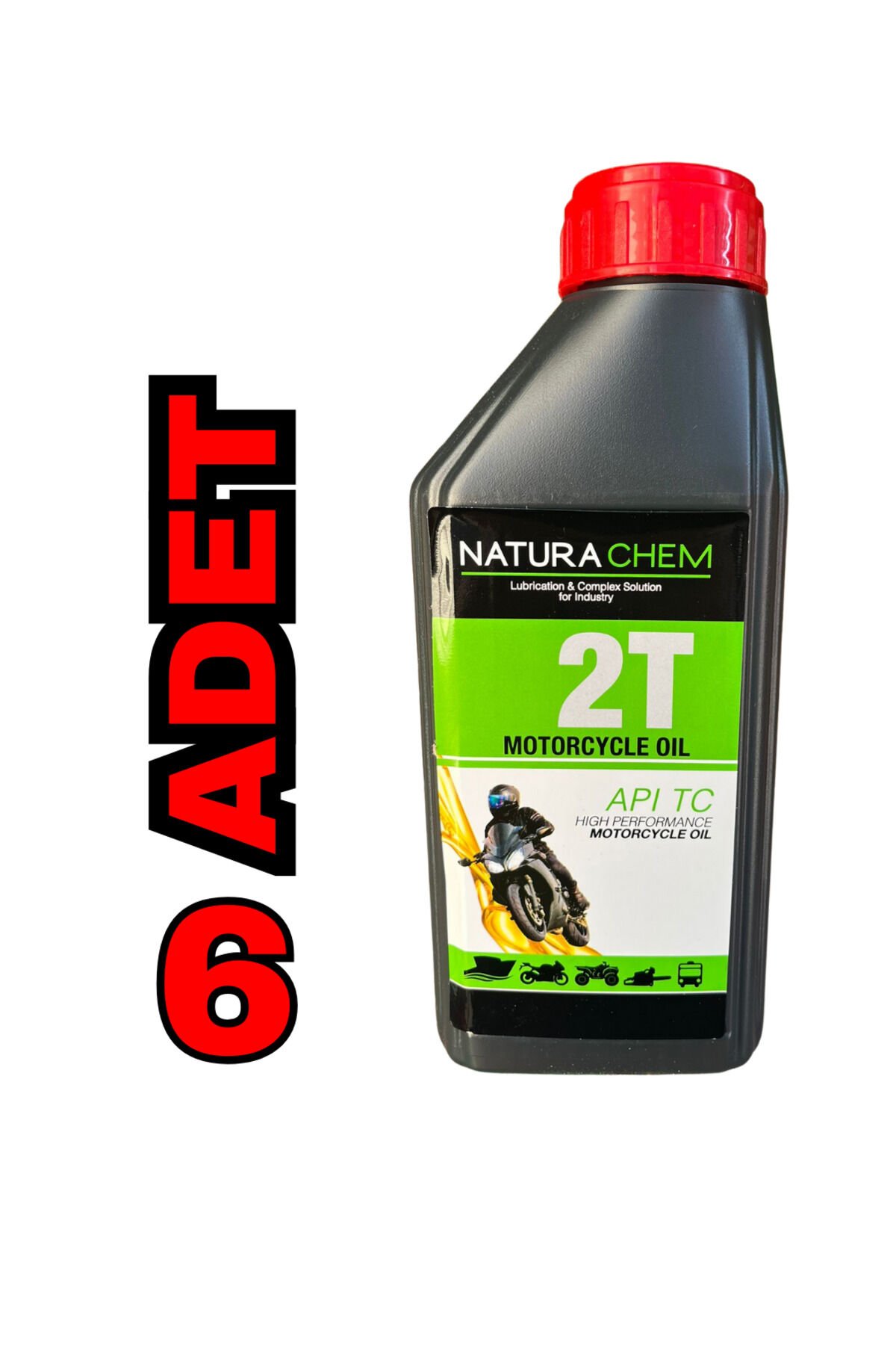 NaturaChem 2t Yüksek Performanslı Motosiklet Yağı 0.9 Litre (6 Adet)