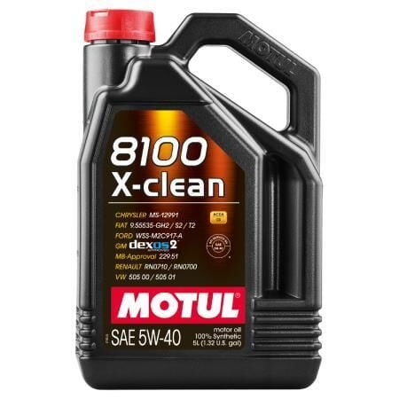 Motul 8100 X-Clean 5W-40 Motor Yağı 5 L