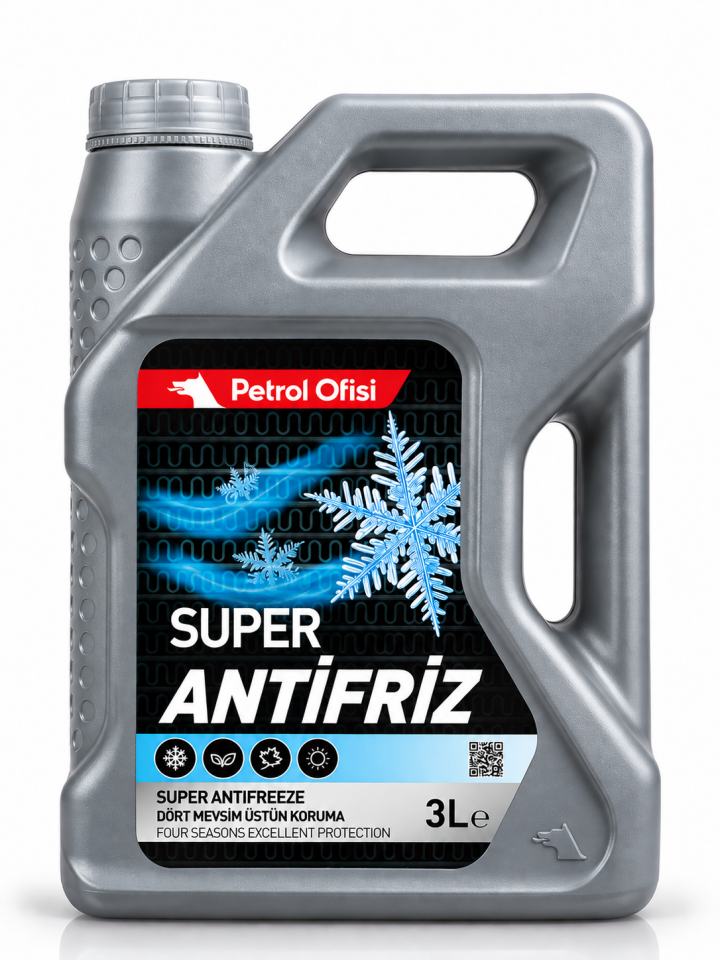 Petrol Ofisi Süper Antifriz Yeşil 3 Litre 4 Adet