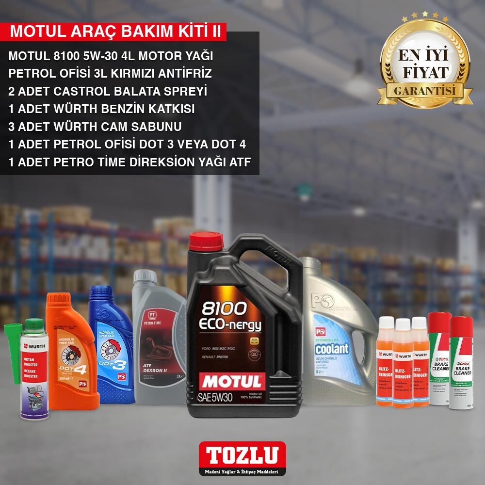 MOTUL 8100 ECO-NERGY 5W-30 ARAÇ BAKIM KİTİ II