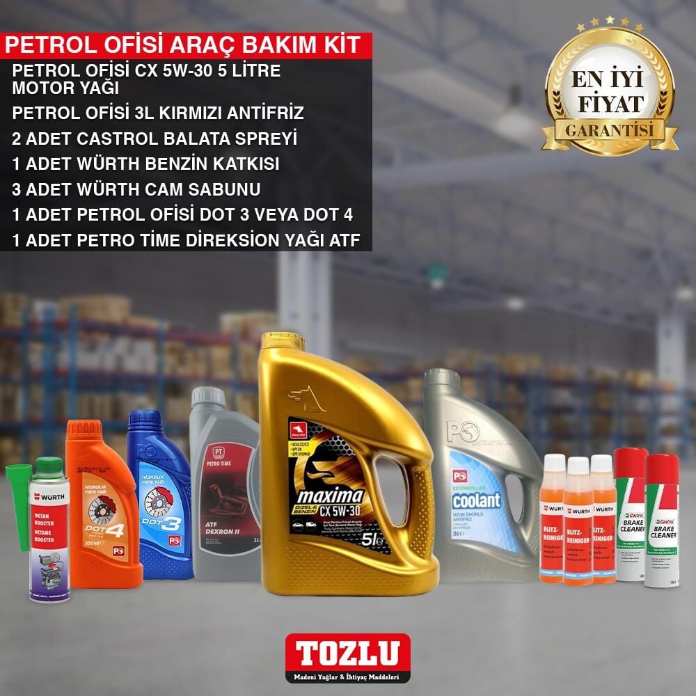 PETROL OFİSİ CX 5W-30 ARAÇ BAKIM KİTİ