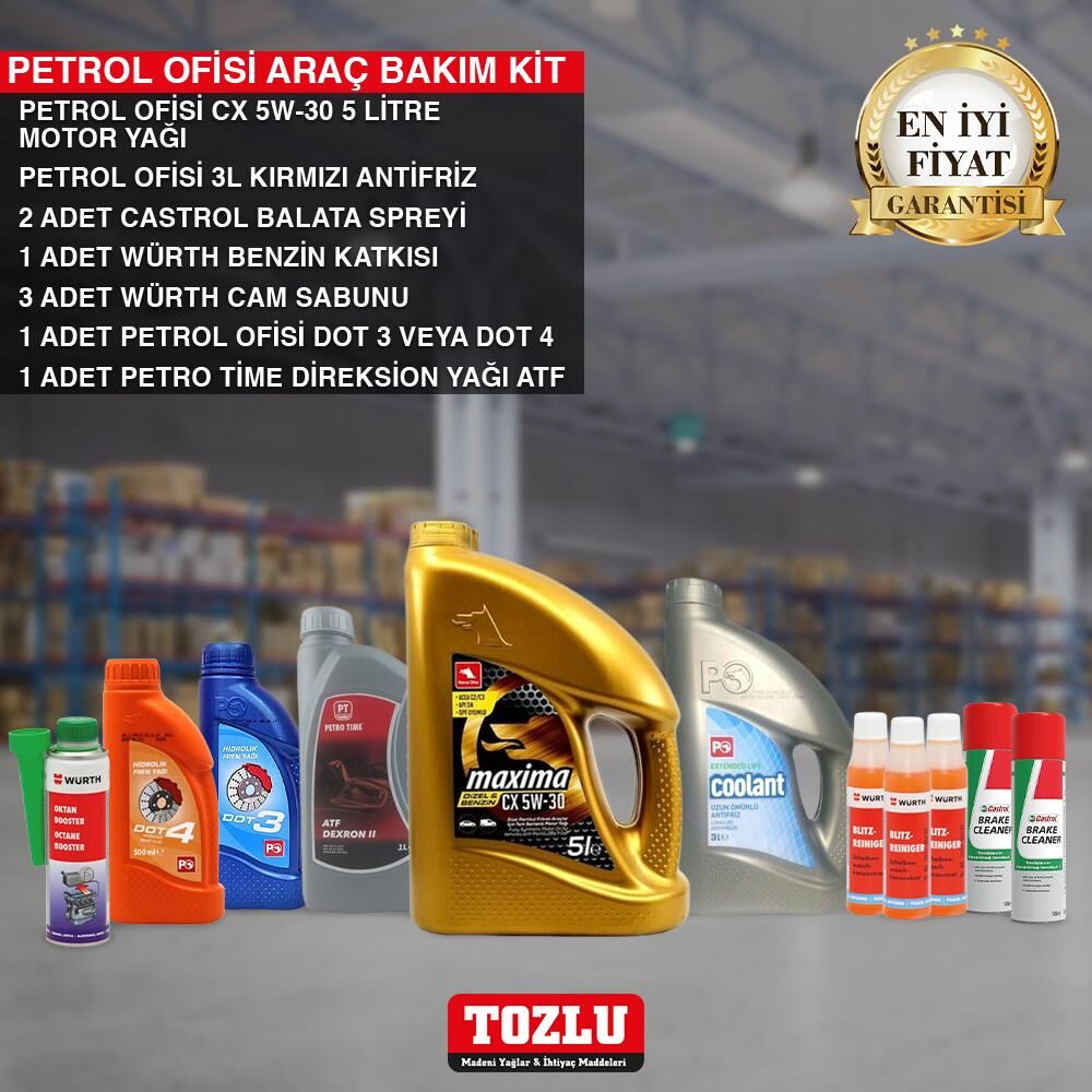 PETROL OFİSİ CX 5W-30 ARAÇ BAKIM KİTİ