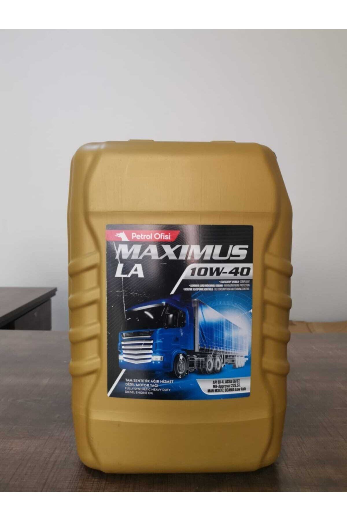 Petrol Ofisi Maximus 10w-40 La Tam Sentetik Dizel Motor Yağı 20 Litre