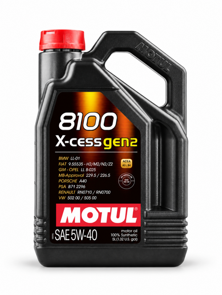 Motul 8100 X-cess Gen2 5w40 - 5 Litre