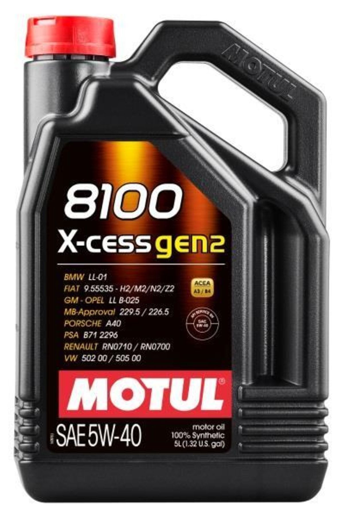 Motul 8100 X-cess Gen2 5w40 - 5 Litre