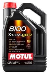 Motul 8100 X-cess Gen2 5w40 - 5 Litre