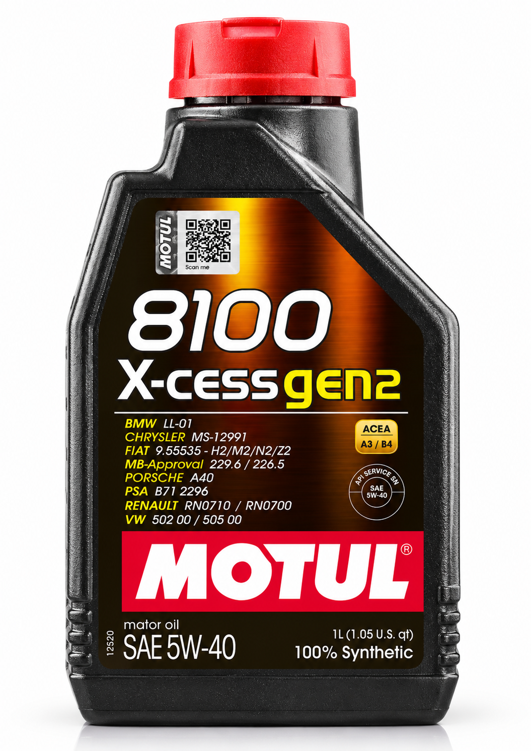 Motul 8100 X-Cess Gen2 5w-40 1L
