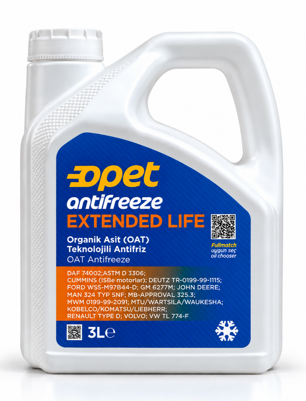Opet Extended Life Kırmızı Konsantre Antifriz 3 Litre 70C