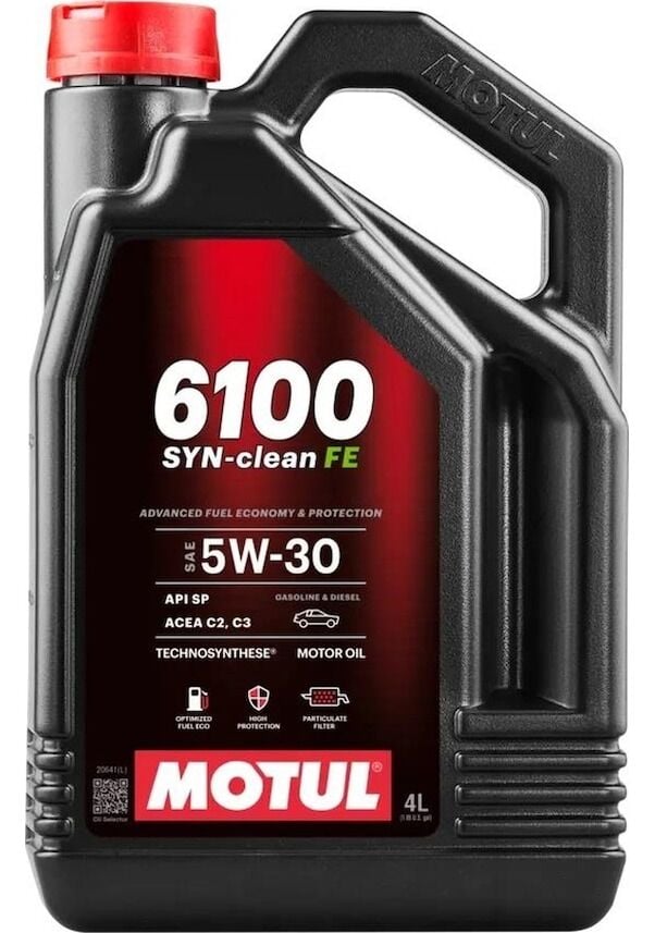 Motul 6100 Syn-Clean Fe 5W-30 Dpf Partiküllü Acea C2-C3 Motor Yağı 4 L