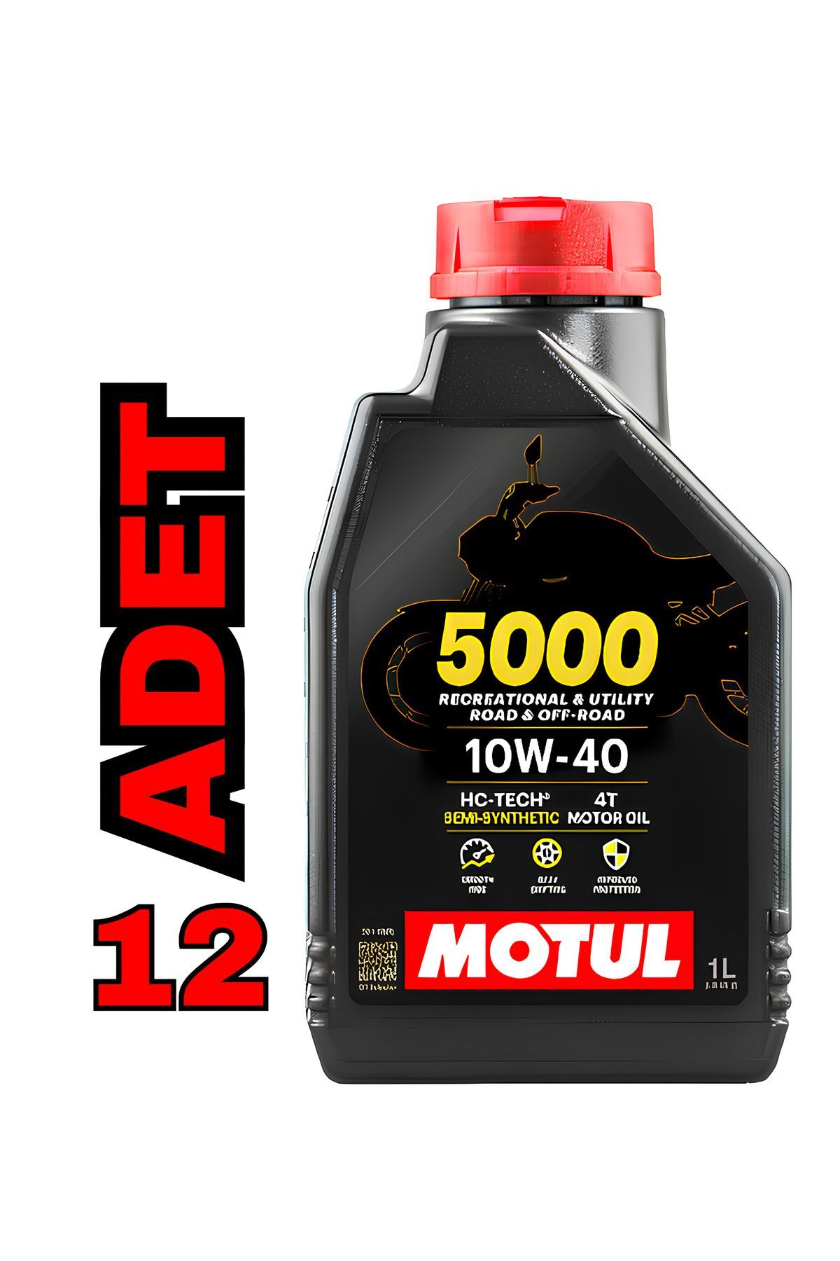 Motul 5000 10w40 4t Yarı Sentetik Motor Yağ 1 L (12 ADET)
