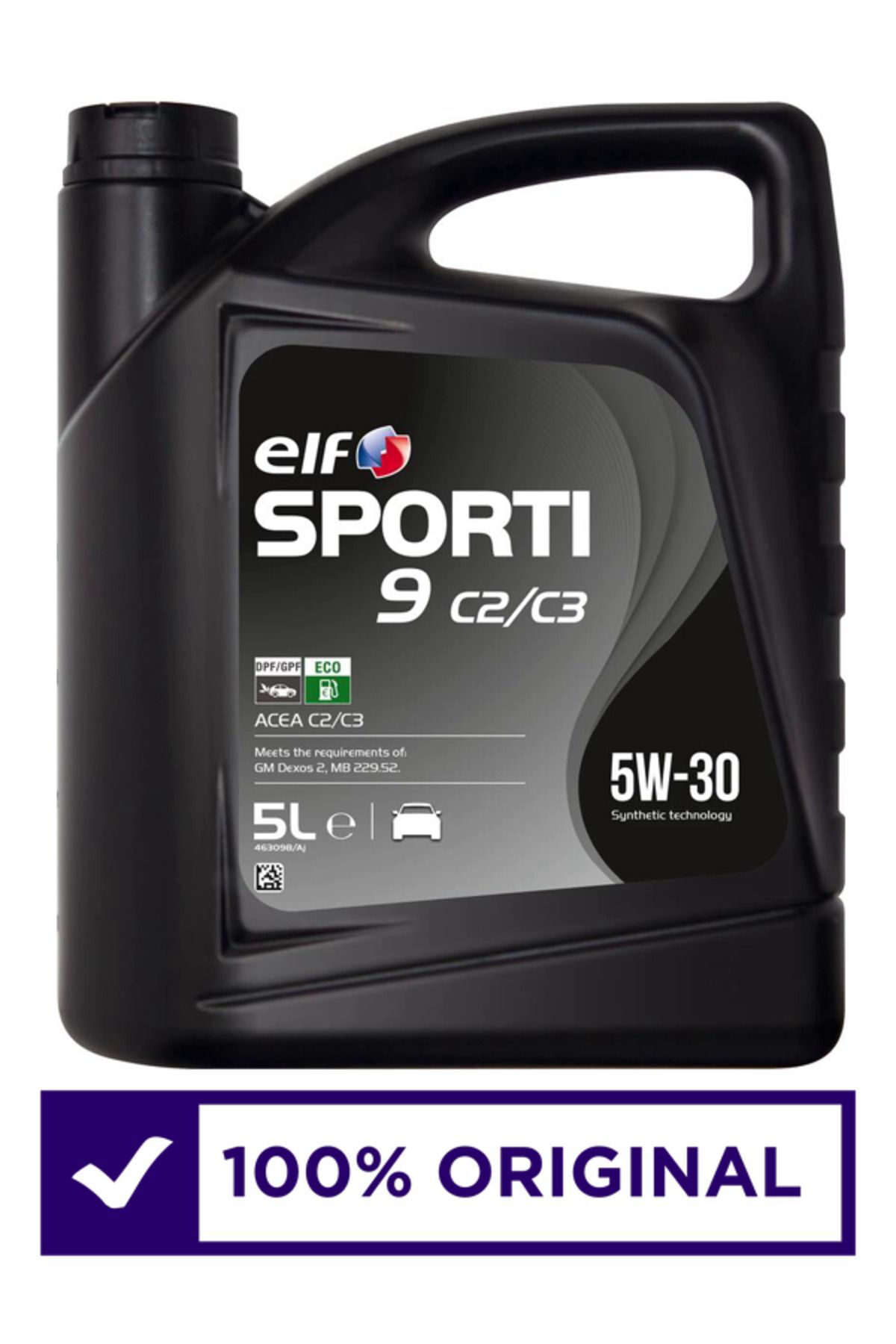 Elf Sporti 9 5w 30 C2/c3 Dpf (PARTİKÜL) 5w-30 5lt Üretim : 2024