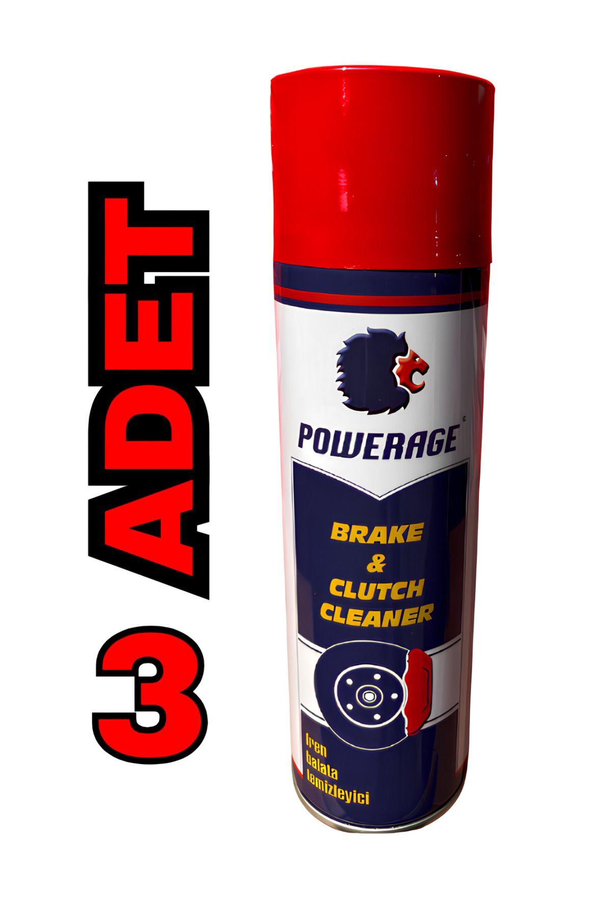 Powerage Fren,Balata Ve Parça Temizleme Spreyi 500 Ml (3 Adet)