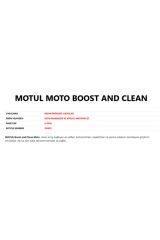 Motul Boost And Clean Benzin Oktan Arttırıcı 200ml
