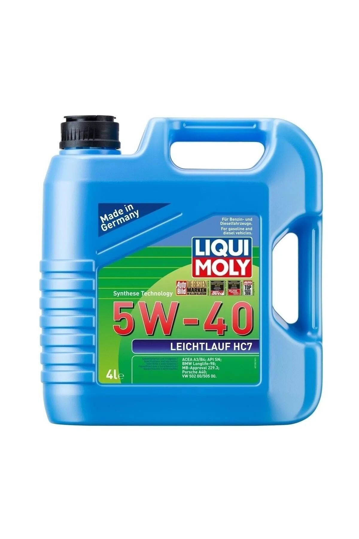 Liqui Moly Leichtlauf Hc7 5w/40 Tam Sentetik Motor Yağı 4 Lt (1382)