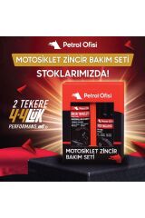 Petrol Ofisi Zincir Temizleyici + Zincir Yağlayıcı + temizleme fırçası